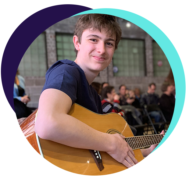 Cours de guitare pour adolescents à l'Académie Gregory